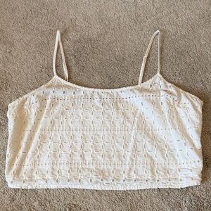 American Eagle Eyelet Crop Top